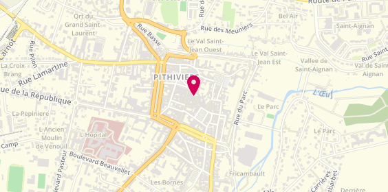 Plan de Bijouterie de la Fontaine, 12-14 Rue Amiral Gourdon, 45300 Pithiviers