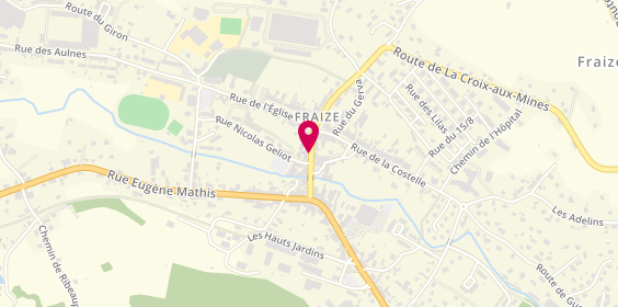 Plan de Bijouterie Lalevée, 15 Rue Marechal Lattre de Tassigny, 88230 Fraize