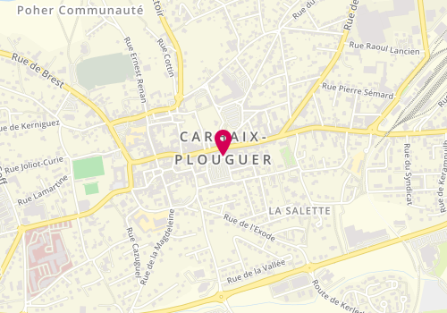 Plan de Julien d'Orcel, 34 Rue Aristide Briand, 29270 Carhaix-Plouguer