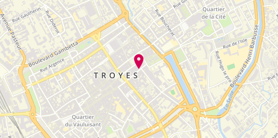 Plan de Bijouterie Schall, 14 Rue Emile Zola, 10000 Troyes