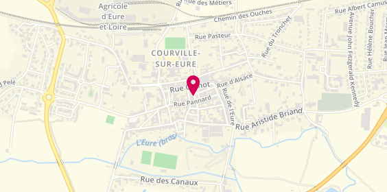 Plan de Léocadie Courville-sur-Eure, 7 place des Fusillés la Résistance, 28190 Courville-sur-Eure