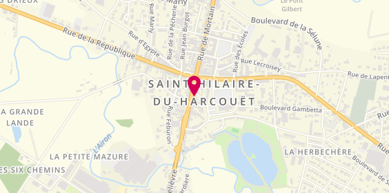 Plan de Bijouterie LAGREE Alain, 37 Rue Waldeck Rousseau, 50600 Saint-Hilaire-du-Harcouët