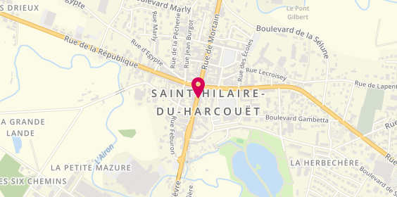 Plan de Felhina, 15 Rue Waldeck Rousseau, 50600 Saint-Hilaire-du-Harcouët