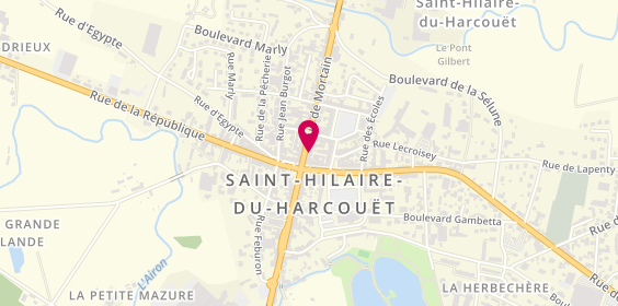 Plan de Aux Fiançailles, 14 Rue de Mortain, 50600 Saint-Hilaire-du-Harcouët
