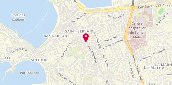 Plan de L'Heure et le Bijou, 15 Rue Ville Pépin, 35400 Saint-Malo
