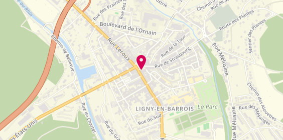 Plan de Bijouterie Delachaux, 21 place de la République, 55500 Ligny-en-Barrois