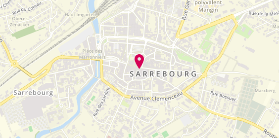 Plan de Bijouterie Marchal Sarrebourg, 39 Grand Rue, 57400 Sarrebourg