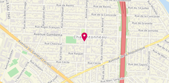 Plan de Bijouterie Horlogerie Mélia, 61 avenue Georges Clemenceau, 94700 Maisons-Alfort