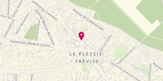 Plan de Bijouterie la Fibule d'Or, 1 avenue Jean Charcot, 94420 Le Plessis-Trévise
