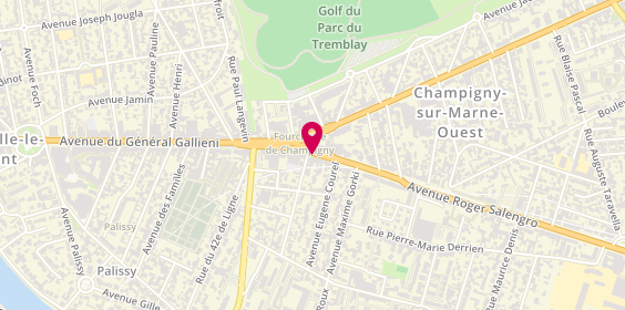 Plan de Kim Bijoux, 26 avenue Roger Salengro, 94500 Champigny-sur-Marne