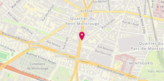 Plan de Franck Gef, 109 avenue du Général Leclerc, 75014 Paris