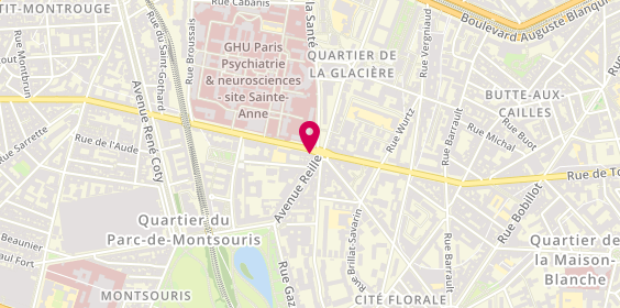 Plan de À l'Heure Mauve, 1 Rue d'Alésia, 75014 Paris