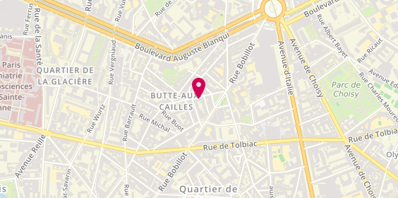 Plan de L'Argenterie, 5 Rue de la Butte Aux Cailles, 75013 Paris