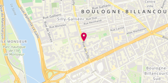 Plan de Boustany Charles, Et 8 149 Rue Silly, 92100 Boulogne-Billancourt