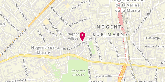 Plan de L'Atelier Diamant, 143 grande Rue Charles de Gaulle, 94130 Nogent-sur-Marne