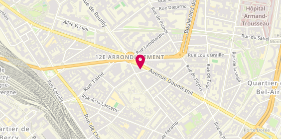 Plan de Le jet d'Or, 176 avenue Daumesnil, 75012 Paris