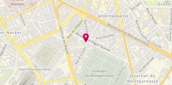 Plan de Maison Péridot, 2 Rue de la Gaité, 75014 Paris