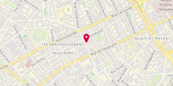Plan de KOHLER Gérard, 109 Rue Cambronne, 75015 Paris