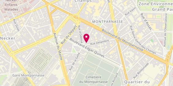 Plan de Bijouterie Paris TIBETAN ROYAL ARTS - Montparnasse, 38 Rue Delambre, 75014 Paris