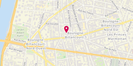 Plan de Helene Courtaigne Delalande, 1 Rue de la Paix, 92100 Boulogne-Billancourt