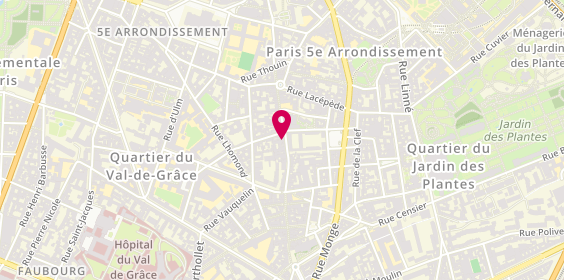 Plan de Sirius, 64 Rue Mouffetard, 75005 Paris