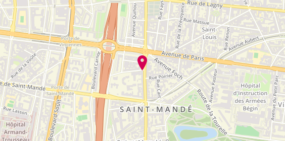 Plan de Comptoir de Saint Mande, 12 avenue du Général de Gaulle, 94160 Saint-Mandé