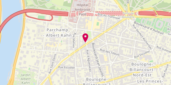 Plan de Frédéric DRAN - l' Atelier de Boulogne, 3 Rue de l'Église, 92100 Boulogne-Billancourt