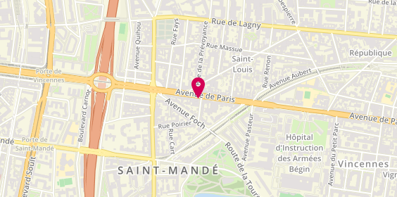 Plan de Les Metaux Precieux LMP, 111 Avenue Paris, 94160 Saint-Mandé