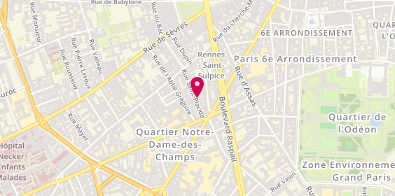 Plan de Gudule, 47 Rue Saint-Placide, 75006 Paris