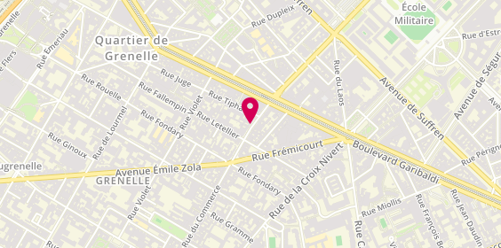 Plan de Mauboussin, 14 Rue du Commerce, 75015 Paris