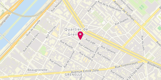 Plan de Gihon Horlogerie Bijouterie, 13 Rue de Lourmel, 75015 Paris