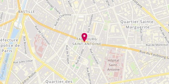 Plan de HORLOGER BIJOUTIER (fabricant) SAPOR, 124 Rue du Faubourg Saint-Antoine, 75012 Paris