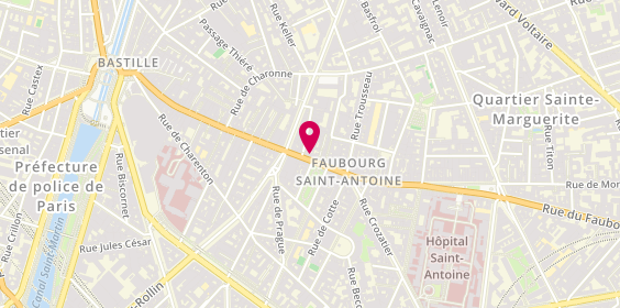 Plan de La Mandragore, 121 Rue du Faubourg Saint-Antoine, 75011 Paris