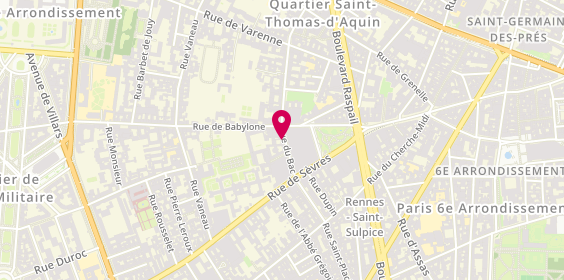 Plan de D'Hier et d'Aujourd'Hui, 134 Rue du Bac, 75007 Paris