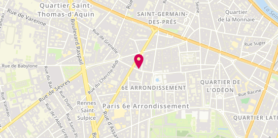 Plan de Satellite-Paris, 10 Rue du Vieux Colombier, 75006 Paris