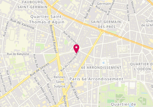 Plan de Swatch, Place Croix Rouge 2 Rue Cherche Midi, 75006 Paris