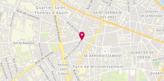 Plan de Yvonne Léon Saint-Germain, 25 Rue du Vieux Colombier, 75006 Paris