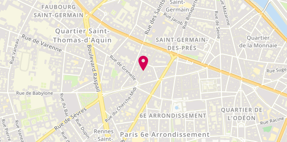 Plan de Cie Bracelet Montre Paris, 25 Rue du Dragon, 75006 Paris