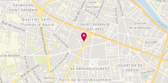 Plan de Lassaussois Les Montres Les Bijoux, 58 Rue de Rennes, 75006 Paris
