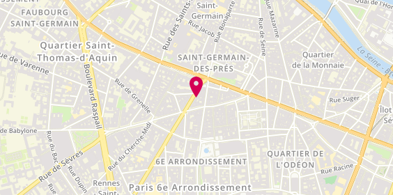 Plan de Swarovski, 47 Rue de Rennes, 75006 Paris