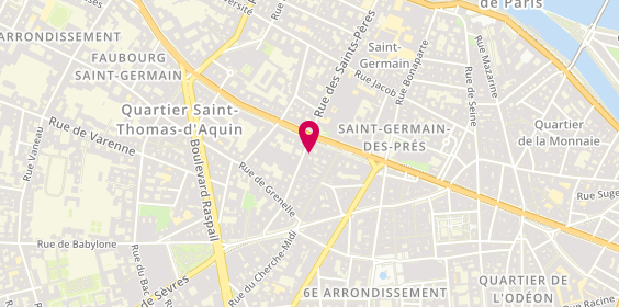 Plan de 21 G. Vingt et Un Grammes, 55 Rue des Saints-Pères, 75006 Paris