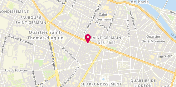 Plan de Boutique Oris Saint-Germain-Des-Prés, 167 Boulevard Saint-Germain, 75006 Paris