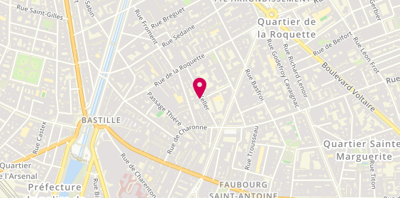 Plan de Trémas, 13 Bis Rue Keller, 75011 Paris