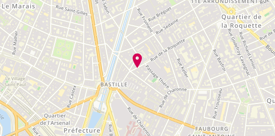 Plan de Totale Eclipse, 38 Rue de la Roquette, 75011 Paris