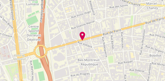 Plan de Kefaor, 221 Rue de Paris, 93100 Montreuil