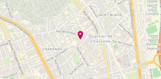 Plan de Atelier de Fabienne Tixier, 8 Rue Vitruve, 75020 Paris