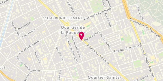 Plan de Bijouterie LHommeau, 152 Boulevard Voltaire, 75011 Paris
