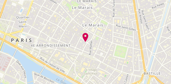 Plan de L'Atelier d'Amaya, 3 Bis Rue des Rosiers, 75004 Paris