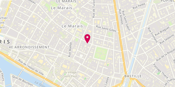 Plan de L'Atelier d'Amaya, 9 Rue des Francs Bourgeois, 75004 Paris