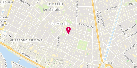 Plan de Cécile et Jeanne, 12 Rue des Francs Bourgeois, 75003 Paris